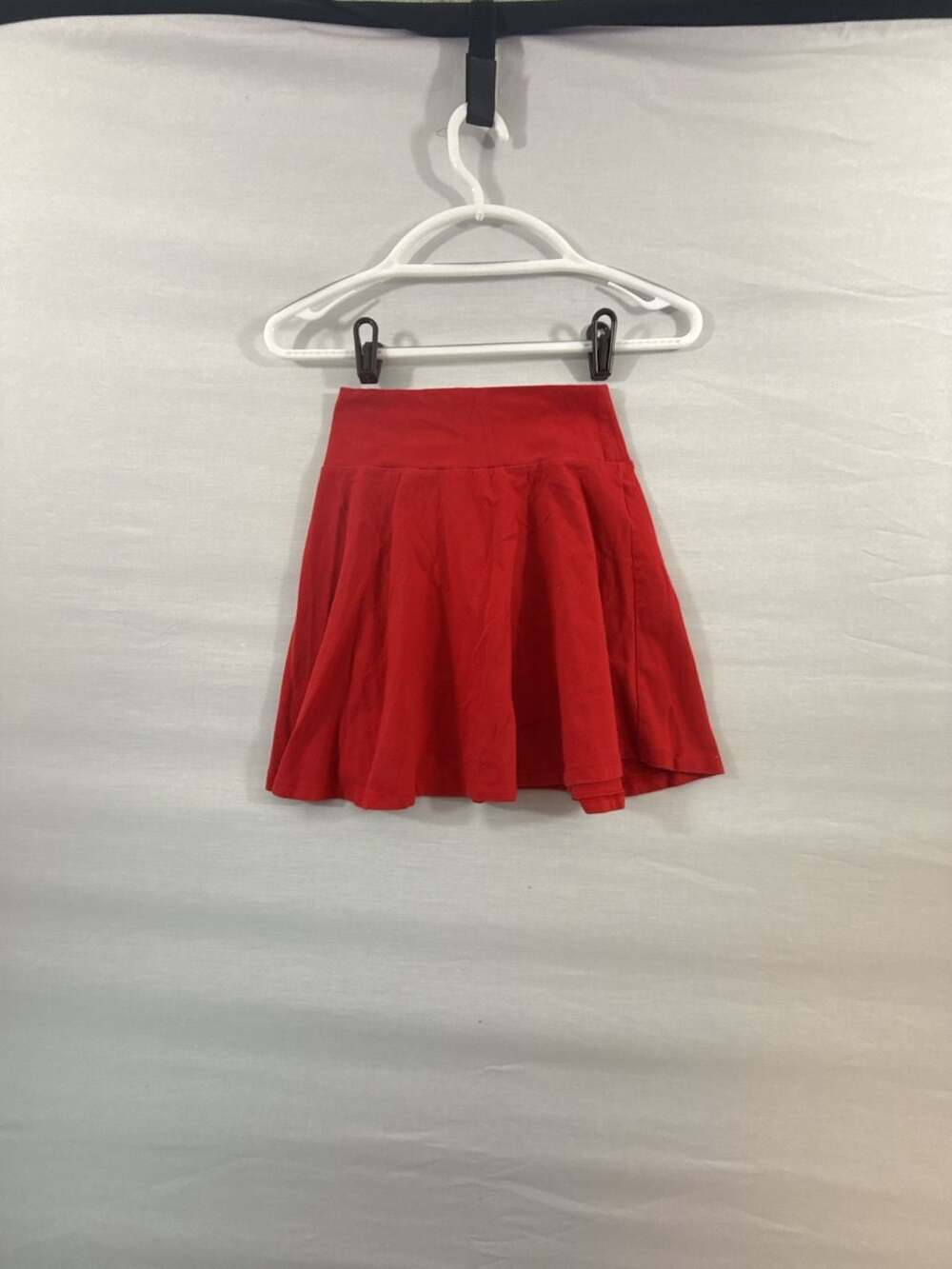 Forever 21 Red High Waist Flared Pleated Skater Mini Skirt Size S
